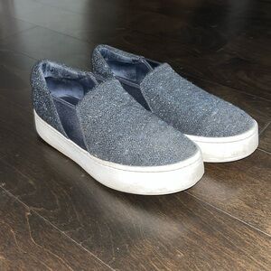 Vince Black Slip-On Sneakers